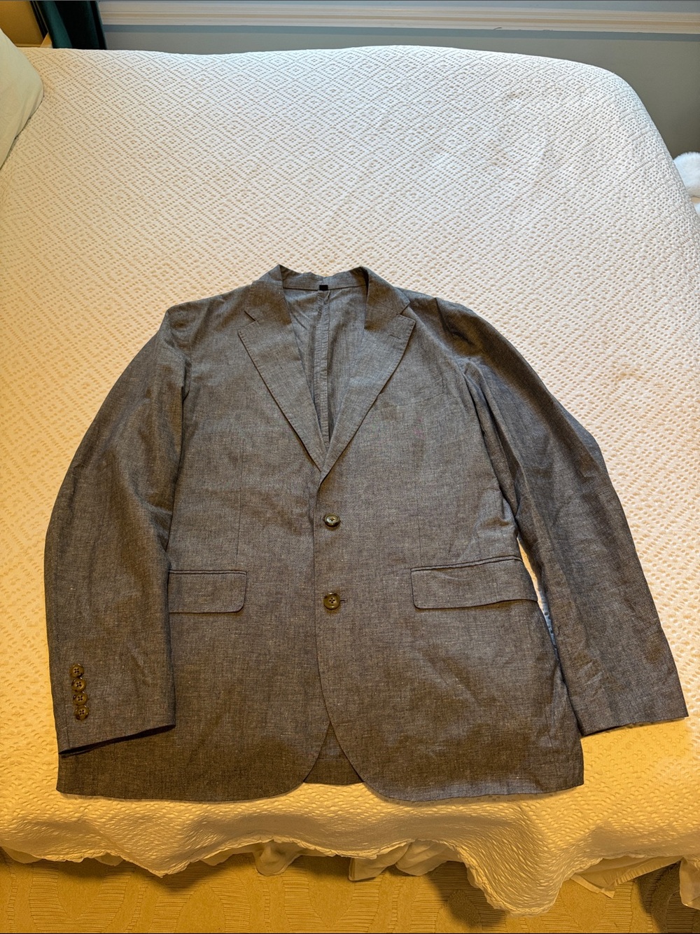 J Crew Ludlow Gray Linen Blazer